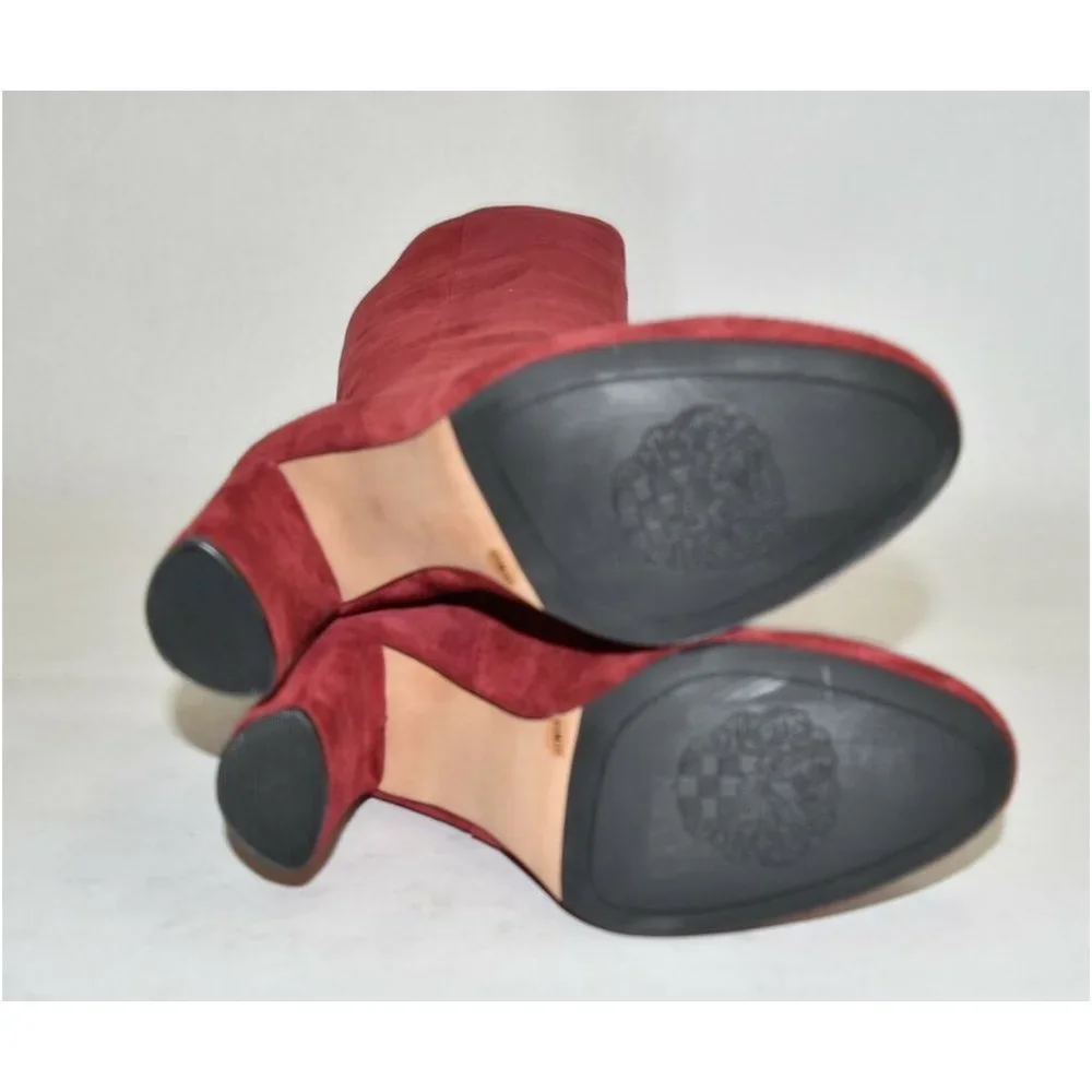 New! VINCE CAMUTO Femmie Tall Shaft Boot Red Suede Size 6.5 M T2 - Picture 7 of 8